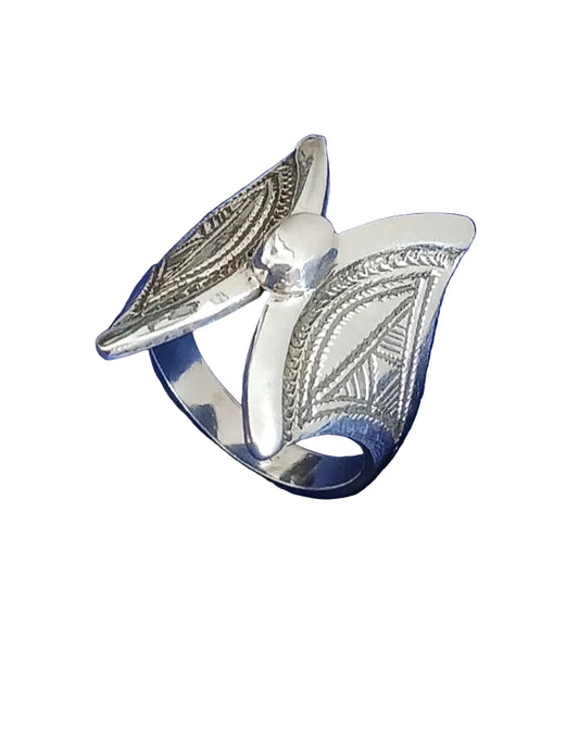 Bague touareg en argent massif