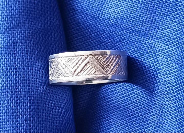 Bague touareg en argent massif