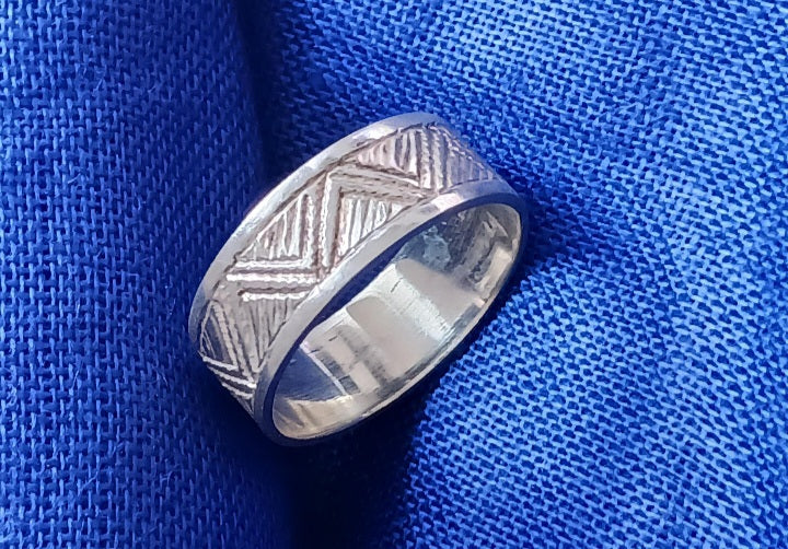 Bague touareg en argent massif
