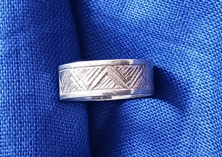Bague touareg en argent massif