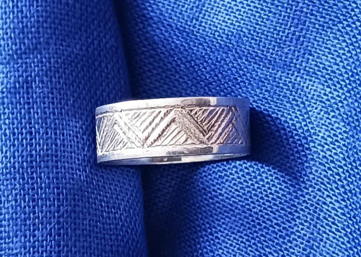 Bague touareg en argent massif