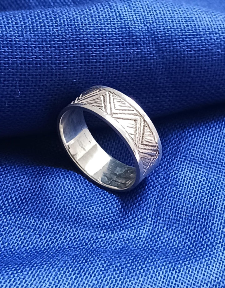 Bague touareg en argent massif