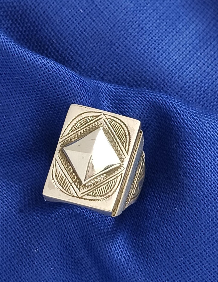 Bague touareg en argent massif
