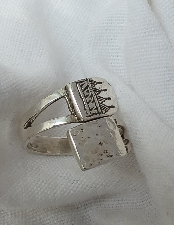 Bague touareg en argent massif