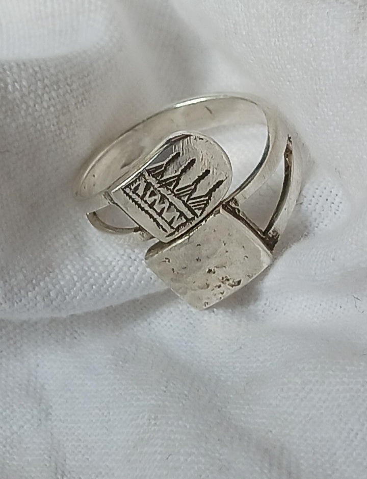 Bague touareg en argent massif