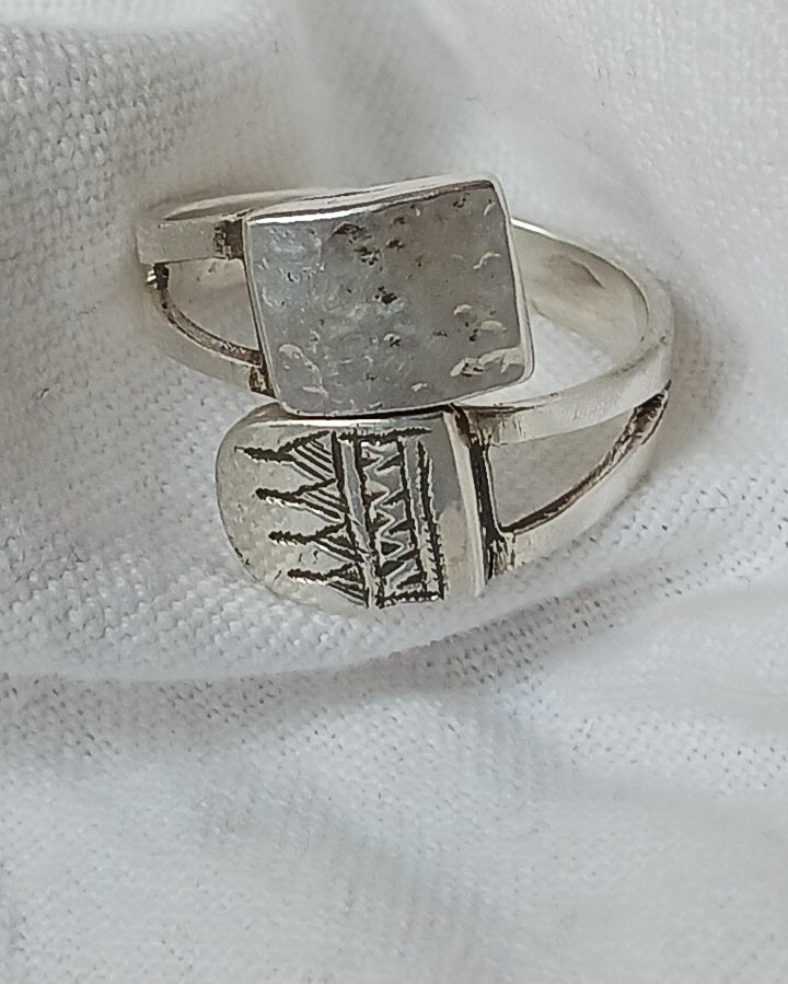 Bague touareg en argent massif
