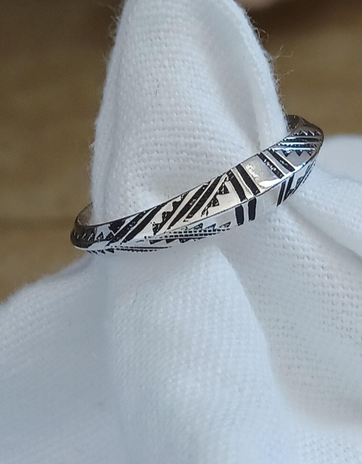 Bague touareg en argent massif