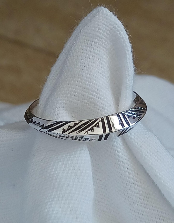 Bague touareg en argent massif