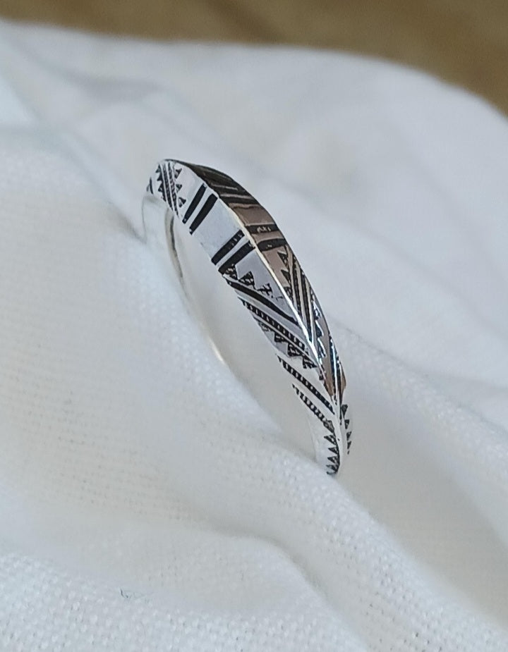 Bague touareg en argent massif