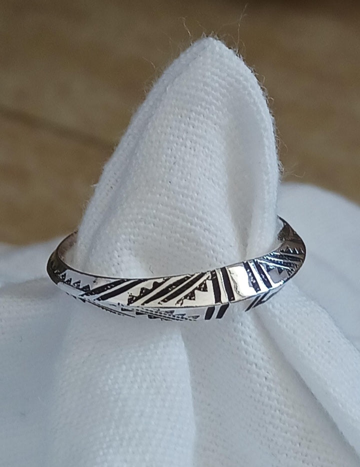 Bague touareg en argent massif