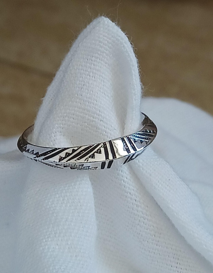 Bague touareg en argent massif