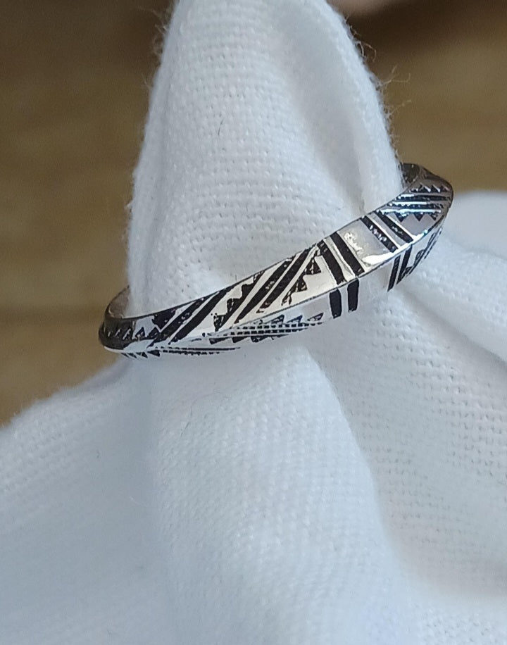 Bague touareg en argent massif