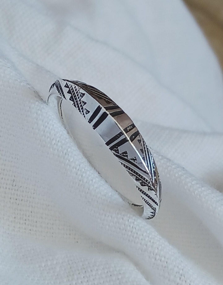 Bague touareg en argent massif