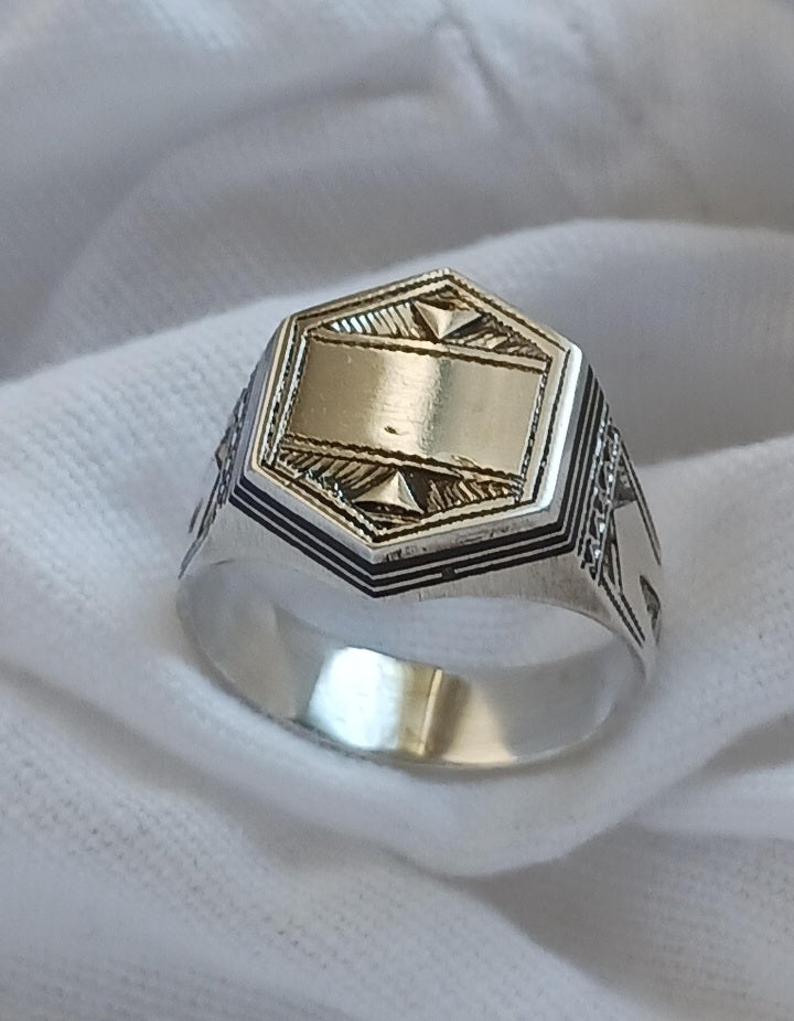 Bague touareg en argent massif