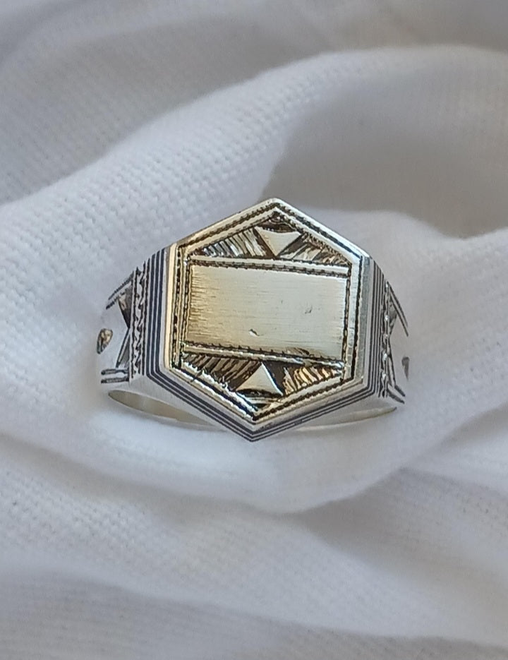 Bague touareg en argent massif