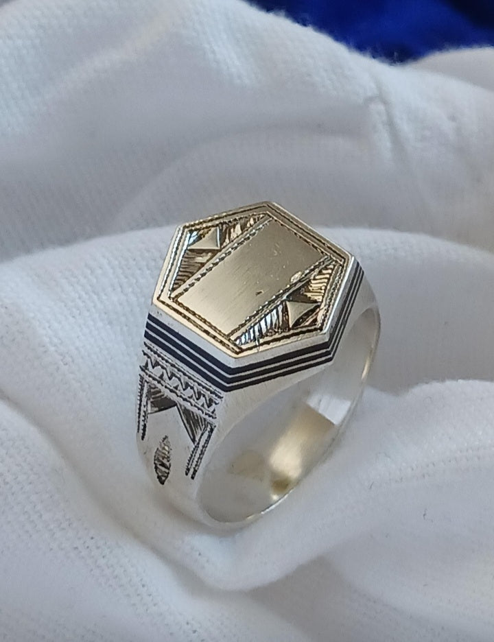 Bague touareg en argent massif