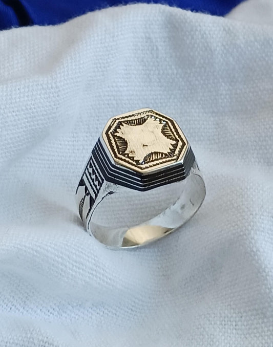 Bague touareg en argent massif