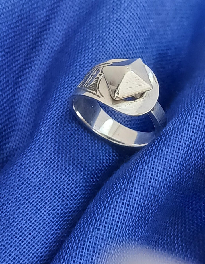 Bague touareg en argent massif