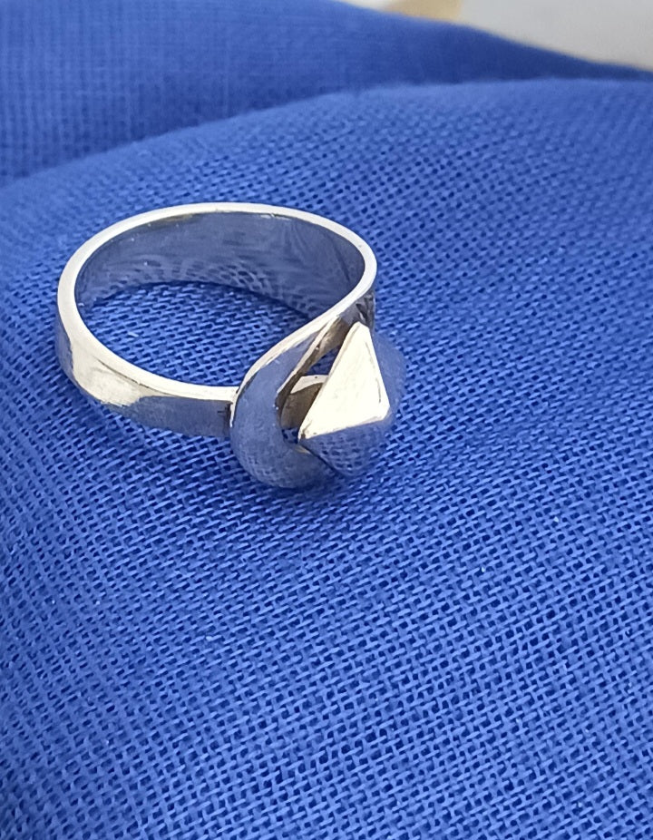Bague touareg en argent massif