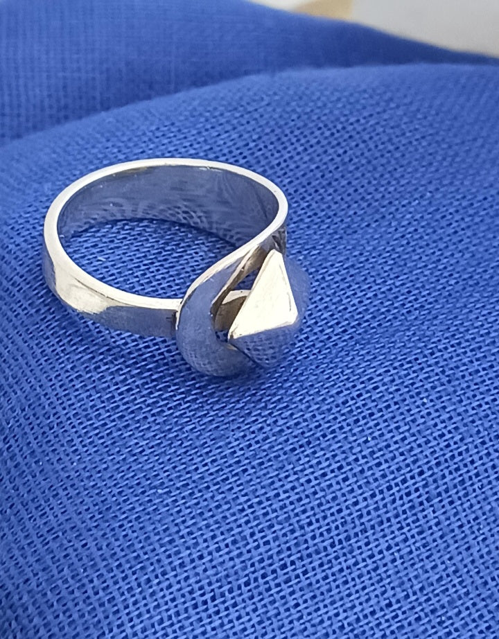 Bague touareg en argent massif