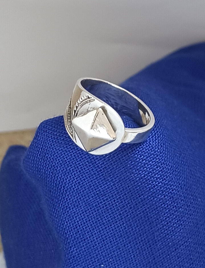 Bague touareg en argent massif