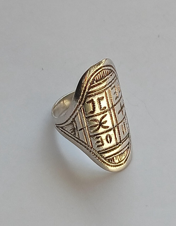 Bague touareg en argent massif