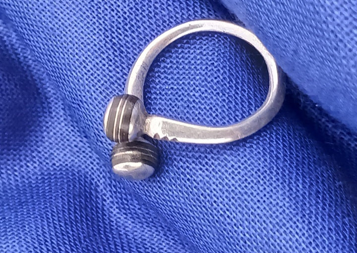 Bague touareg en argent massif