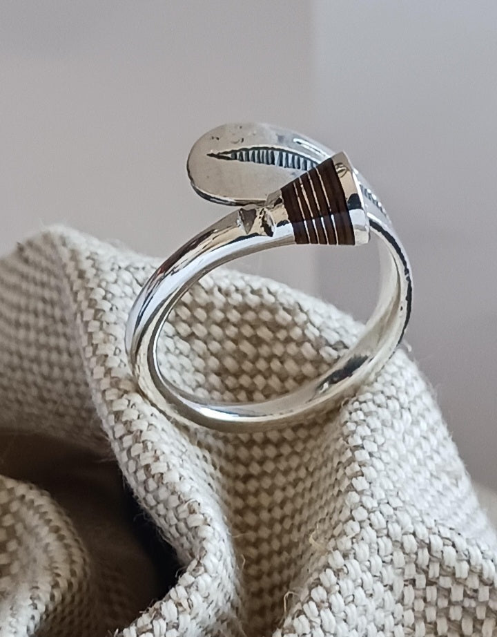 Bague touareg en argent massif