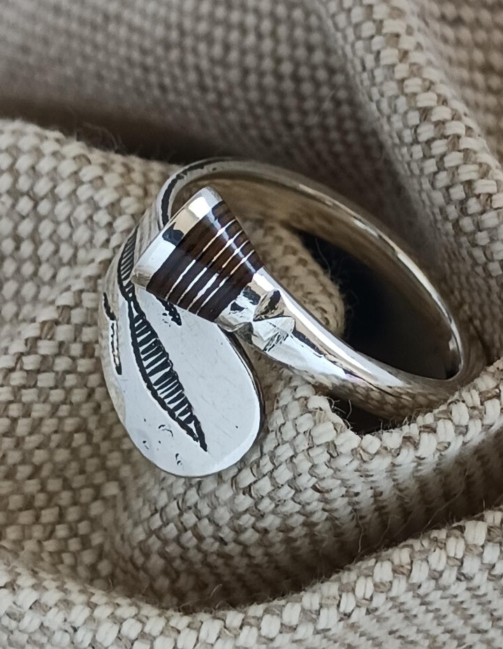 Bague touareg en argent massif