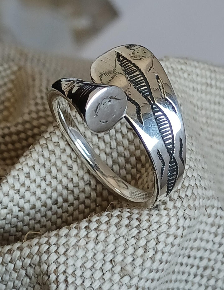 Bague touareg en argent massif