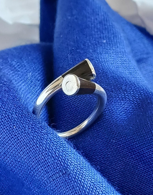 Bague touareg en argent massif