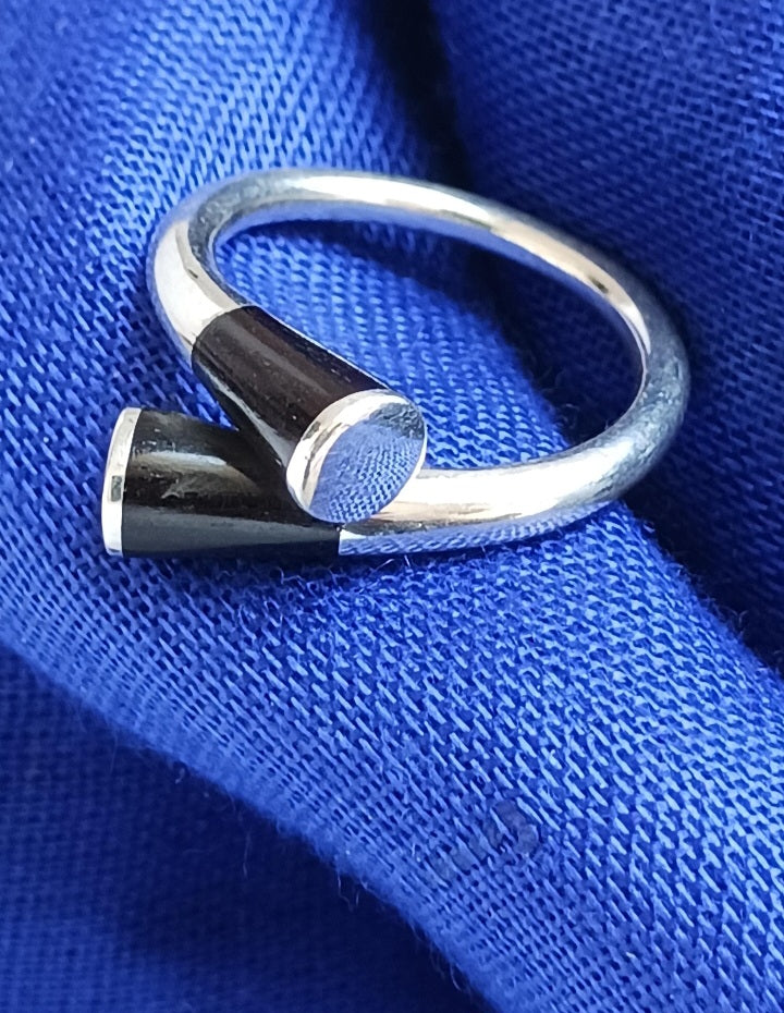 Bague touareg en argent massif