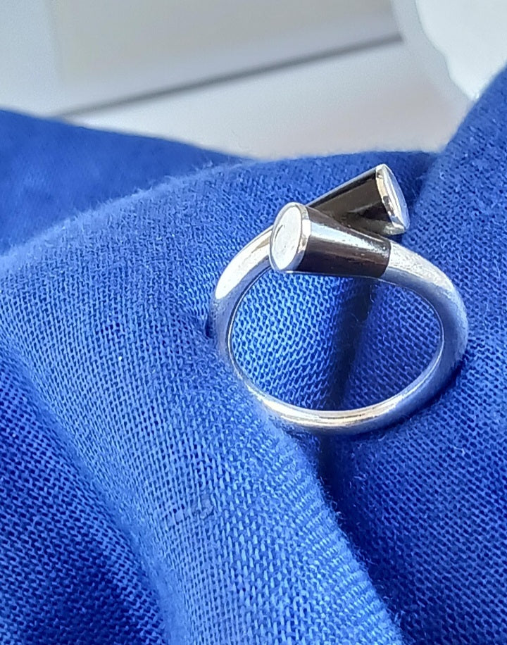 Bague touareg en argent massif