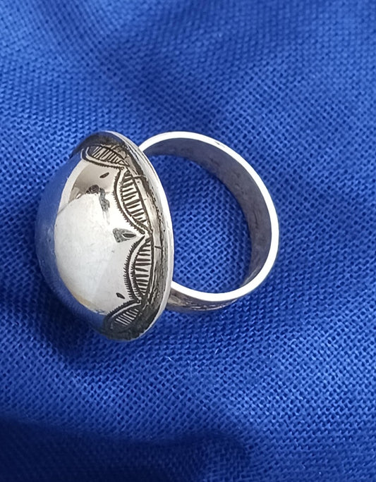 Bague touareg en argent massif