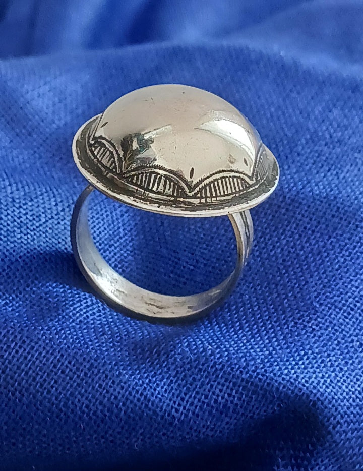 Bague touareg en argent massif