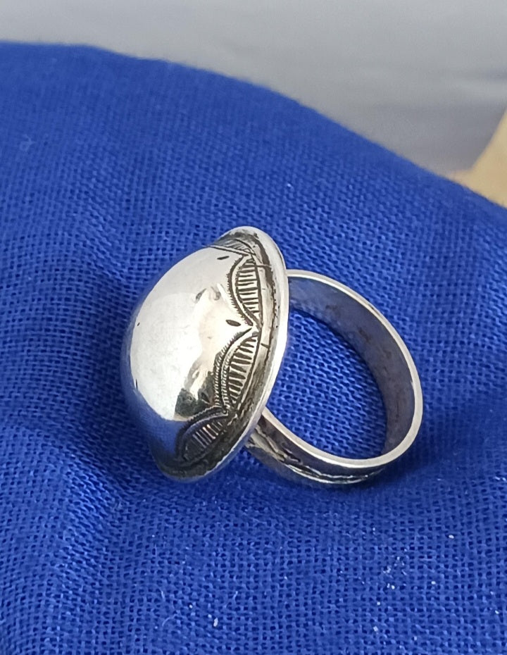 Bague touareg en argent massif