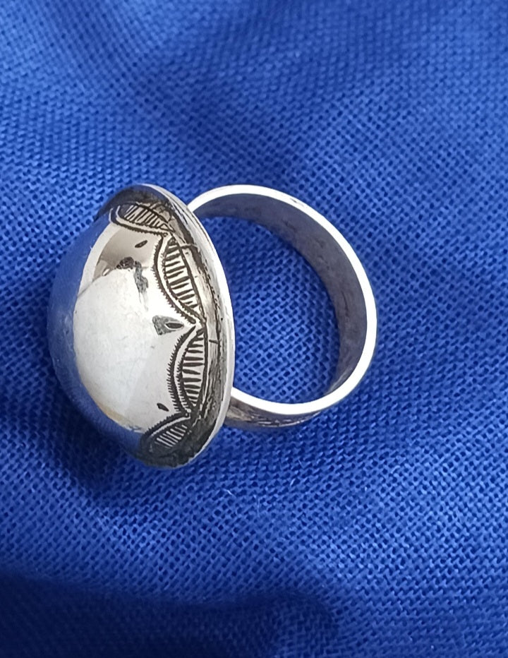 Bague touareg en argent massif