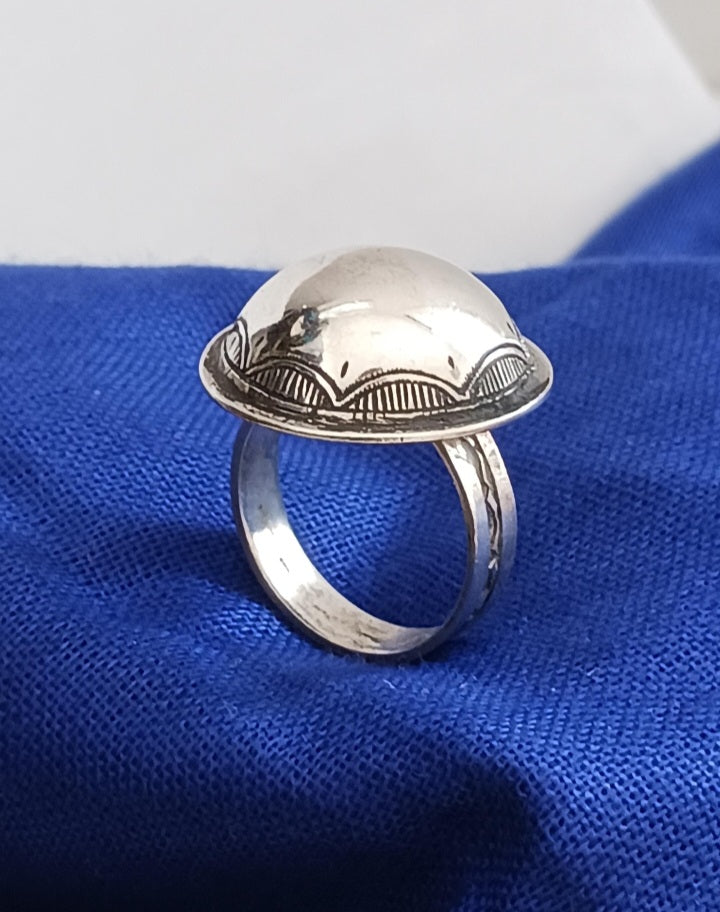 Bague touareg en argent massif