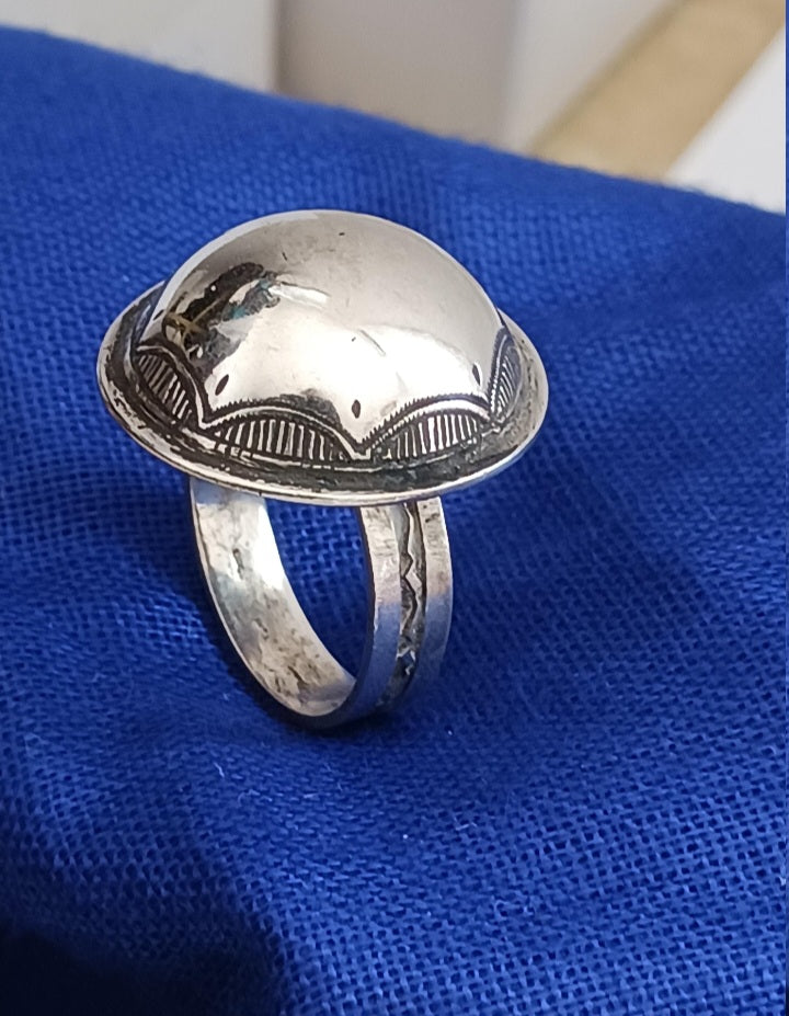 Bague touareg en argent massif