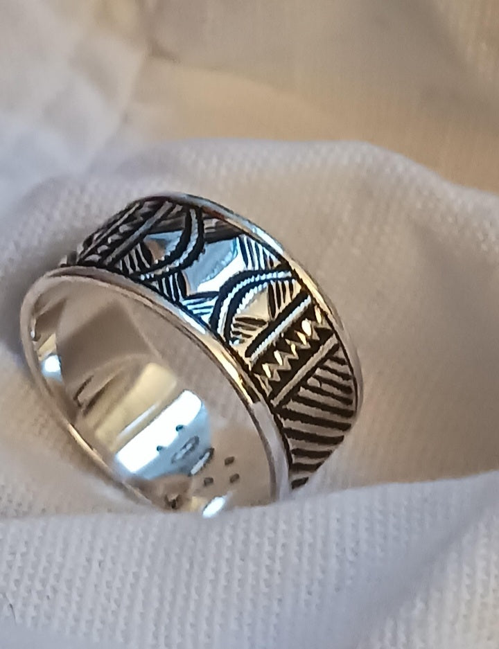 Bague touareg en argent massif