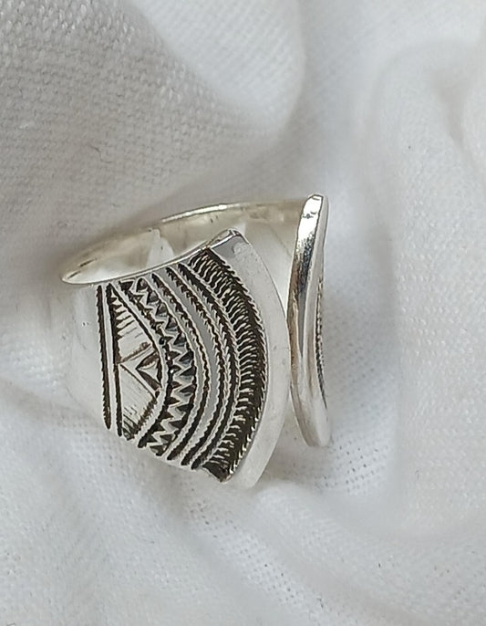 Bague touareg en argent massif