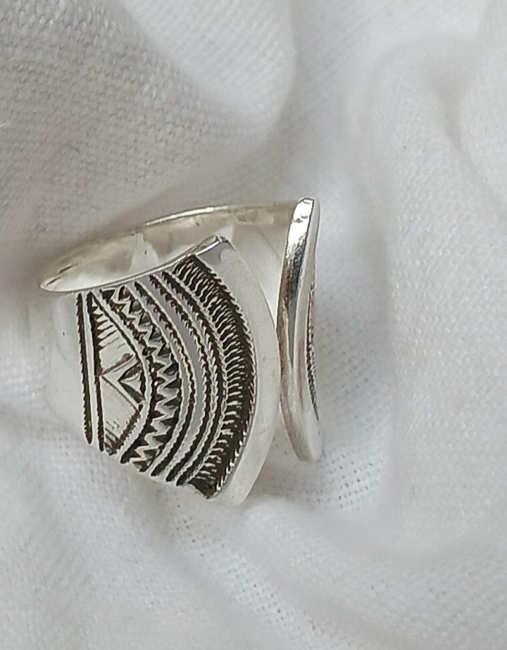 Bague touareg en argent massif