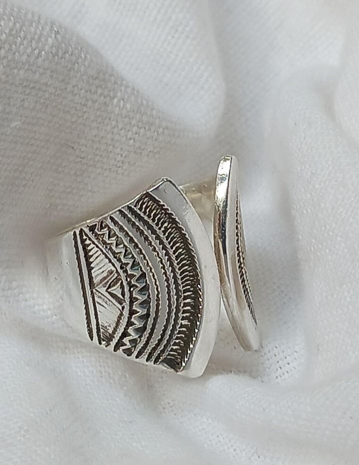 Bague touareg en argent massif