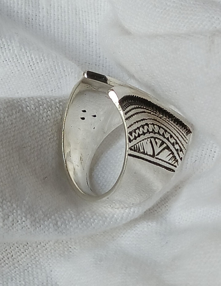 Bague touareg en argent massif