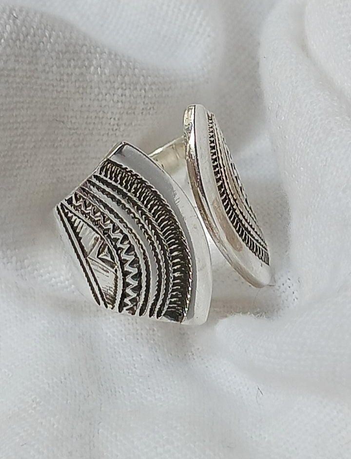 Bague touareg en argent massif