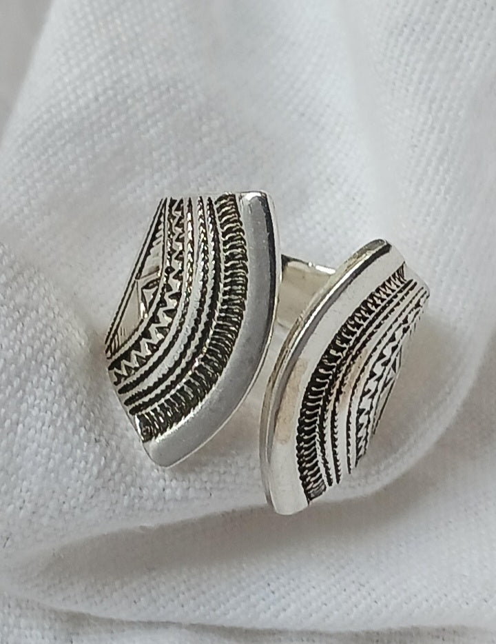 Bague touareg en argent massif