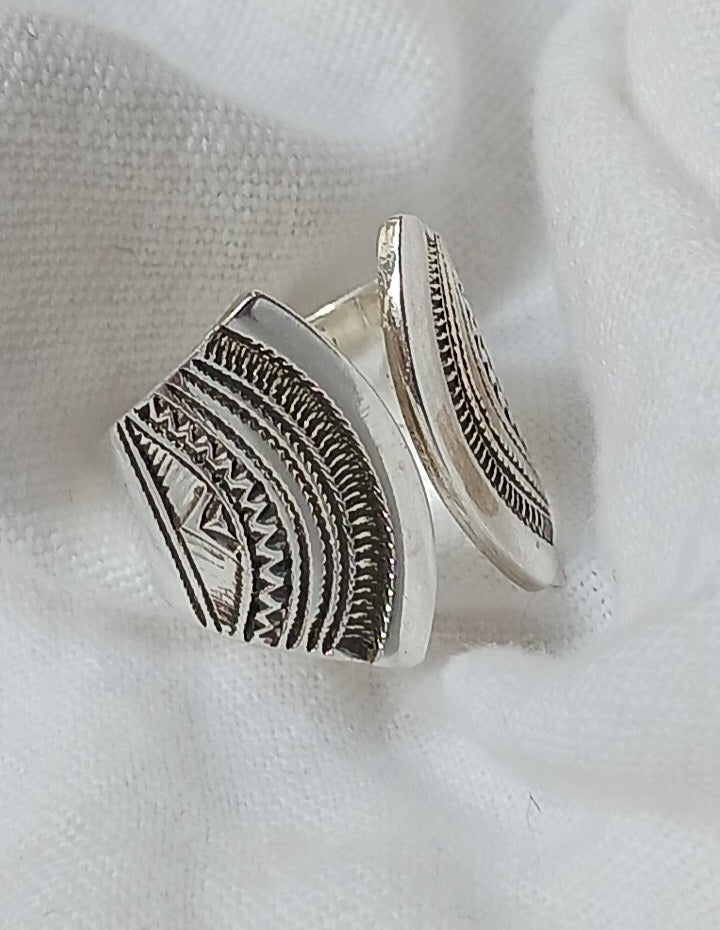 Bague touareg en argent massif