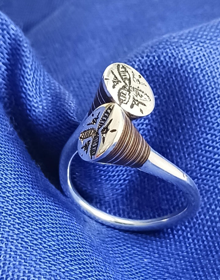 Bague touareg en argent massif
