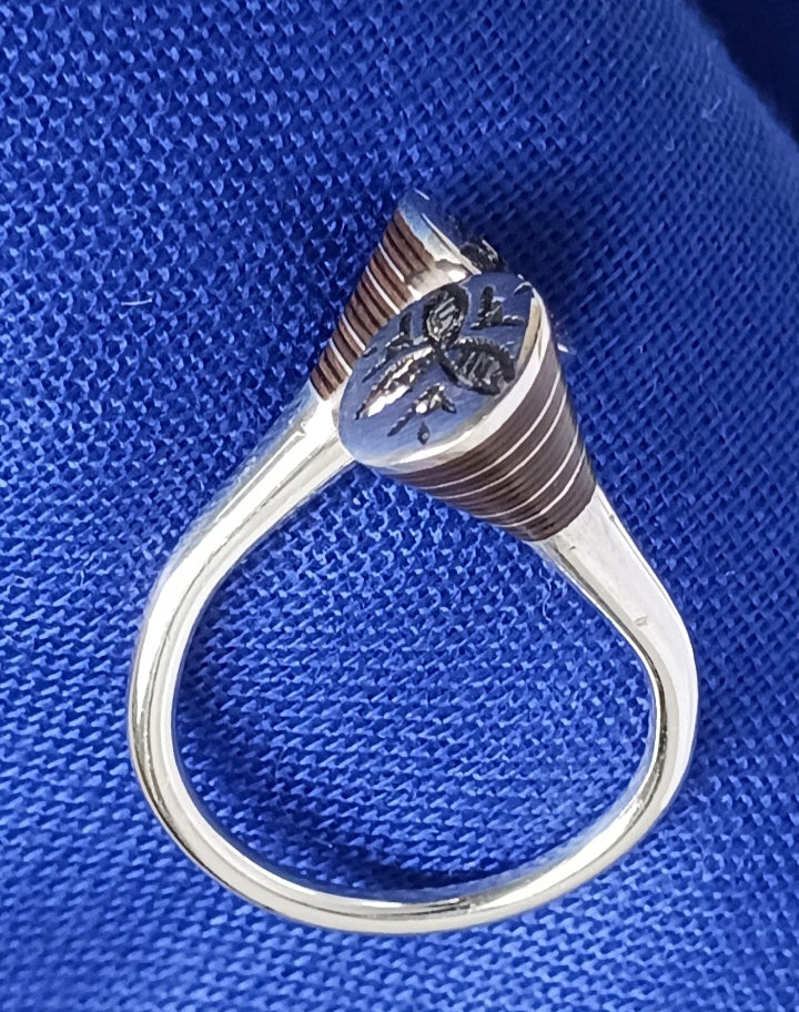 Bague touareg en argent massif