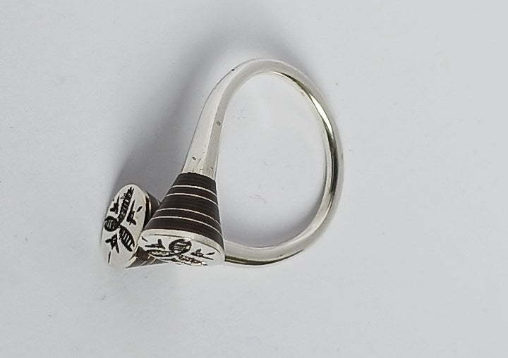 Bague touareg en argent massif